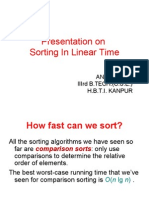 Linear Sortinng