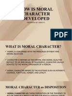 How Is Moral Character Developed