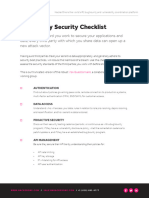 Third Party Security Checklist