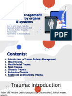 Trauma Management - Classified by Organs & Systems Group C33