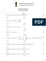 Maths (Matrices) - 1