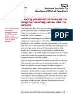 Treating Persistent Air Leaks in The Lungs by Inserting Valves Into The Airways PDF 364720285