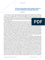 Accelerating Cervical Cancer Prevention and Control in China To Achieve Cervical Cancer Elimination Strategy Objectives