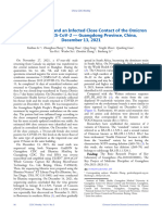 An Imported Case and An Infected Close Contact of The Omicron Variant of Sars-Cov-2 - Guangdong Province, China, December 13, 2021