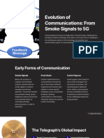 Evolution of Communications From Smoke Signals To 5G