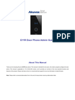 Akuvox E11R Series Door Phone Admin Guide V1