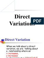 Direct Variation