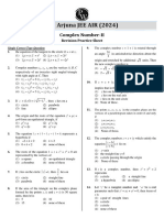 Complex Number - (2) - Practice Sheet