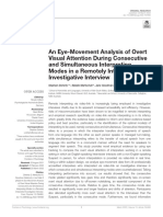 An Eye-Movement Analysis of Overt Visual Attention