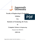 Syllabus Btech CS 2023 24