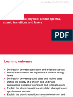 MCP 07.12 Atomic Physics Atomic Spectra, Atomic Transitions and Lasers