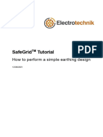 SafeGrid Tutorial How To Perform A Simple Earthing Design