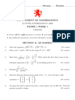 S6 Math Paper 1 Test1-2020