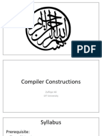 Compiler Construction Week 1