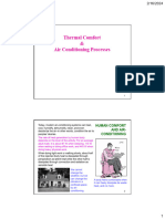 Thermal Comfort & Air Conditioning Processes