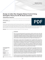 Design of A New Non-Singular Robust Control Using Synergetic Theory For DC-DC Buck Converter (#403052) - 521332