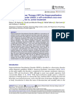 Cognitive Behaviour Therapy CBT For Depersonalization Derealization Disorder DDD A Self-Controlled Cross-Over Study of Waiting List vs. Active Treatment