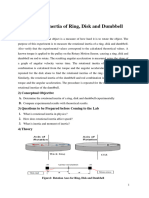 Experiment 5 - Rotational Inertia of Ring, Disk and Dumbbell