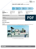 Experiment - Characteristic Curves of A Sol