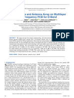 Patch Antenna and Antenna Array On Multilayer High-Frequency PCB For D-Band