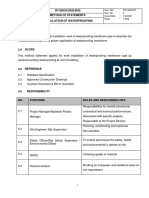 Method Statement Waterproofing