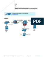 21.9.5 Lab Configure ASA Basic Settings and Firewall Using ASDM