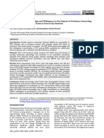 2018-Hiv-Aids Related Knowledge and Willingness To Participate in Voluntary Counseling and Testing Among Health Science University Students