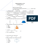 Third Periodical Test Math6 B