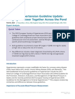 2023 ESH Hypertension Guideline Update - Bringing Us Closer Together Across The P