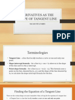 Derivatives As The Slope of Tangent 2