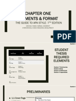 Chapter I Elements - Format