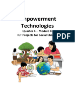 Module 8 - LESSON 11 ICT Projects For Social Change