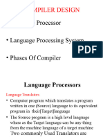 Compiler Design: - Language Processor - Language Processing System - Phases of Compiler