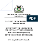 Fluid Mechanics II Notes