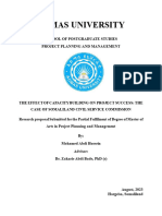 The Effect of Capacity Building On Project Success: The Case of Somaliland Civil Service Commission