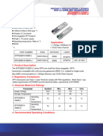 SFP 1.25G Bidi TX14901550NM 80KM LC