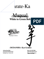 Karate Ka Manual White Green Belt