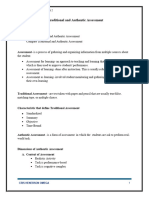 Omega Traditional vs. Authentic Assessment