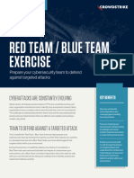 Red Team Blue Team Exercise Data Sheet