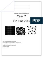 Name - Class - : Year 7 C2 Particles