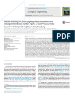 Maxent Modeling For Predicting The Potential Distribution of