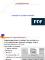 Lecture07 - Components of Android Application