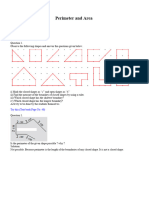 Perimeter and Area: In-Text Questions