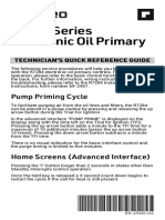 R7284 Series Electronic Oil Primary: Technician'S Quick Reference Guide