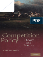 Competition Policy Theory and Practice - Massimo Motta - 2004 - Cambridge University Press - Anna's Archive