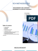 Research Methodology - MEASUREMENT AND CONFIDENT INTERVAL MEASUREMENT IN SCIENTIFIC RESEARCH 