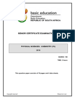 Senior Certificate Examinations: Physical Sciences: Chemistry (P2) 2018