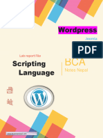 Wordpress Lab Report