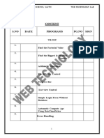 Web Technology Lab Manual