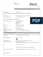 KHS Pressure Fluid 15 Hoja de Seguridad